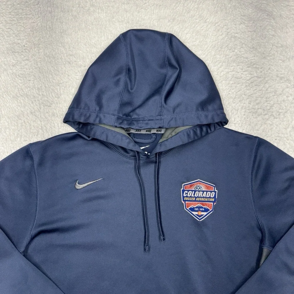 Nike Therma-FIT Colorado Soccer Association Hoodie‎ Sweater Blue Men's Size M